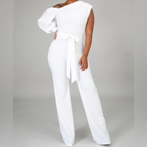 One Shoulder Jumpsuit.